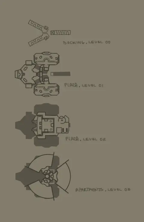 Sketches Spacestation Layout Wip01