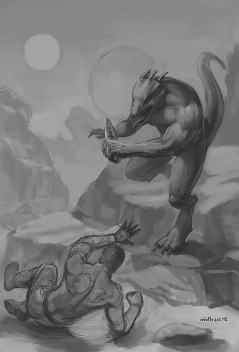 Fight Scene Sketch (2)