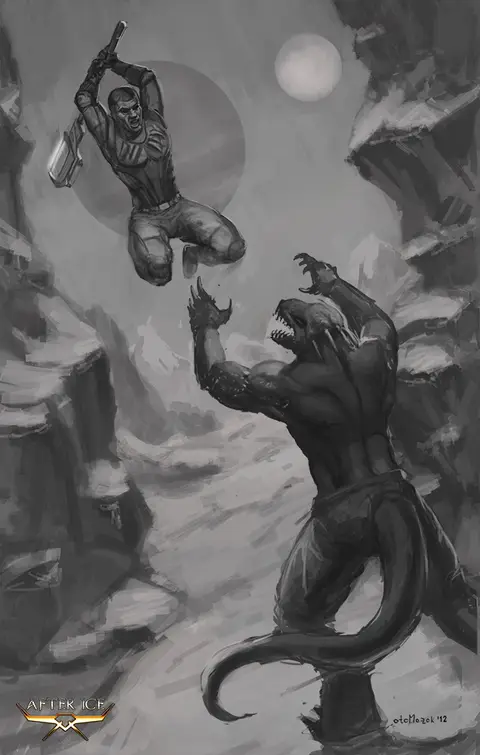 Fight Scene Sketch 4
