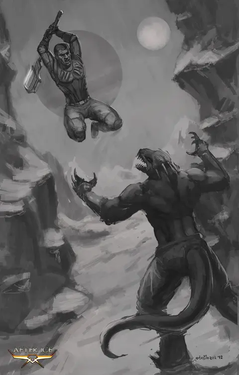 Fight Scene Sketch 5