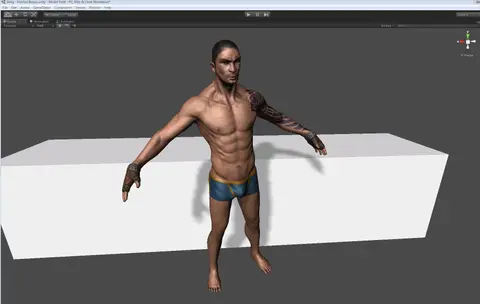 Human With Equipped Gloves Test